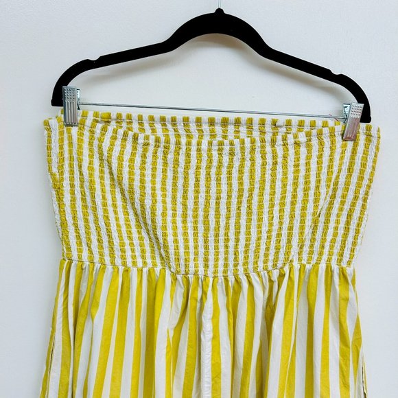 a new day Yellow and White Strapless Dress - Picture 5 of 6